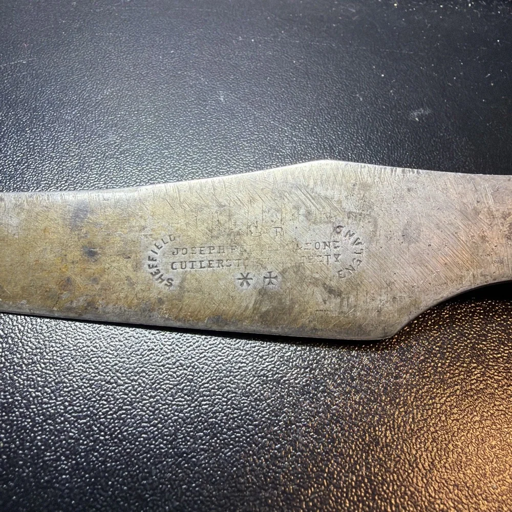 Antique Joseph Rodgers & Sons‎ Sheffield butcher Knife Majesty 19th C English